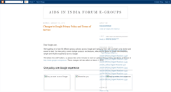 Desktop Screenshot of aidsforum.blogspot.com