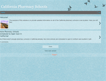 Tablet Screenshot of californiapharmacyschools.blogspot.com