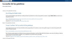 Desktop Screenshot of lanochedelaspalabras.blogspot.com