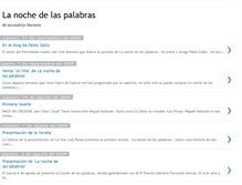 Tablet Screenshot of lanochedelaspalabras.blogspot.com