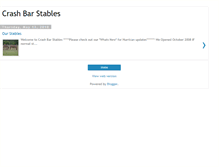 Tablet Screenshot of crashbarstables.blogspot.com