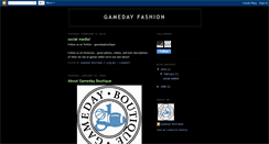 Desktop Screenshot of gamedayfashionbygdb.blogspot.com