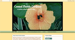 Desktop Screenshot of centralfloridagardener.blogspot.com