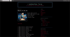 Desktop Screenshot of iscratchthis.blogspot.com