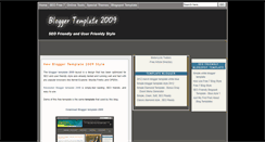 Desktop Screenshot of bloggertemplate2009.blogspot.com