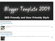 Tablet Screenshot of bloggertemplate2009.blogspot.com