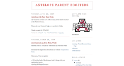 Desktop Screenshot of antelopeparentboosters.blogspot.com