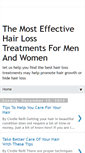 Mobile Screenshot of hairlosstreatmentstips.blogspot.com