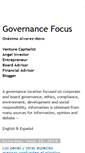 Mobile Screenshot of governancefocus.blogspot.com