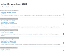 Tablet Screenshot of flu-symptoms-2009.blogspot.com