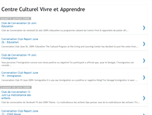 Tablet Screenshot of centreculturelvivreetapprendre.blogspot.com