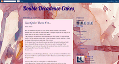 Desktop Screenshot of doubledecadencecakes.blogspot.com