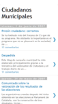 Mobile Screenshot of ciudadanos-municipales.blogspot.com