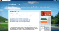 Desktop Screenshot of mainstreetarts.blogspot.com