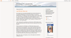 Desktop Screenshot of communitylearninginstructor.blogspot.com