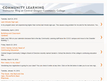 Tablet Screenshot of communitylearninginstructor.blogspot.com