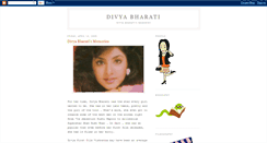 Desktop Screenshot of divyabharati-memories.blogspot.com