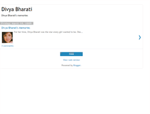Tablet Screenshot of divyabharati-memories.blogspot.com