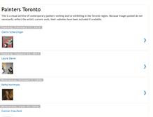 Tablet Screenshot of painterstoronto.blogspot.com