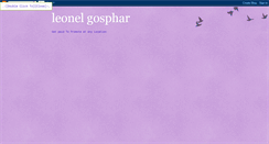 Desktop Screenshot of leonelgosphar.blogspot.com