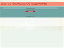 Tablet Screenshot of direitoshumanoseposmodernidade.blogspot.com