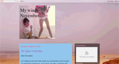 Desktop Screenshot of mywindynovember.blogspot.com