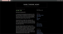 Desktop Screenshot of darkthronenews.blogspot.com