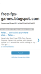 Mobile Screenshot of free-fps-games.blogspot.com