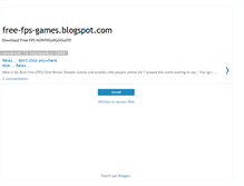 Tablet Screenshot of free-fps-games.blogspot.com