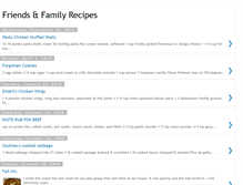 Tablet Screenshot of friendandfamilyrecipes.blogspot.com