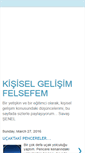 Mobile Screenshot of kisiselgelisimfelsefem.blogspot.com