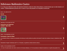 Tablet Screenshot of edicionesbaldemirocastro.blogspot.com