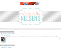 Tablet Screenshot of notesfromthenelsens.blogspot.com