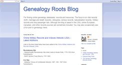 Desktop Screenshot of genrootsblog.blogspot.com