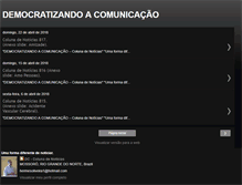 Tablet Screenshot of democratizandoacomunicacao.blogspot.com