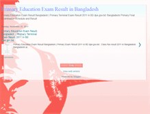 Tablet Screenshot of primary-education-exam-result-bd.blogspot.com