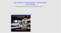 Desktop Screenshot of militarydiscountvacations.blogspot.com