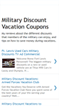 Mobile Screenshot of militarydiscountvacations.blogspot.com