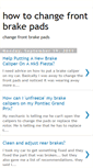 Mobile Screenshot of howtochangefrontbrakepads.blogspot.com