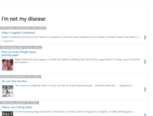 Tablet Screenshot of notmydisease.blogspot.com