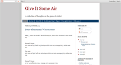Desktop Screenshot of give-it-some-air.blogspot.com