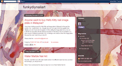 Desktop Screenshot of funkydiynailart.blogspot.com