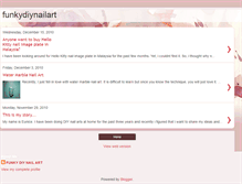 Tablet Screenshot of funkydiynailart.blogspot.com