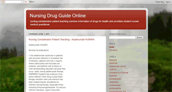 Desktop Screenshot of nursingdrugguide.blogspot.com