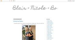 Desktop Screenshot of blairandnicole.blogspot.com
