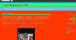 Desktop Screenshot of learningaswewalk.blogspot.com