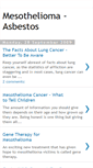 Mobile Screenshot of mesothelioma-asbestos-articles.blogspot.com