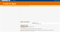 Desktop Screenshot of creditenligne.blogspot.com