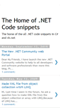 Mobile Screenshot of netcodesnippet.blogspot.com