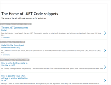Tablet Screenshot of netcodesnippet.blogspot.com
